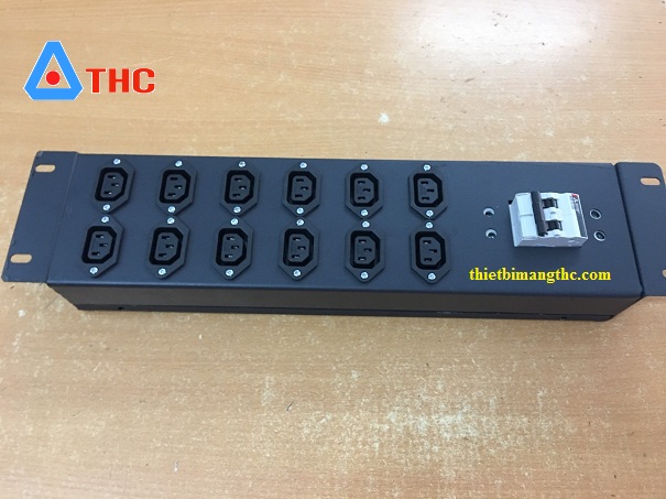 Thanh nguồn PDU 12 cổng chuẩn C13 lắp tủ rack